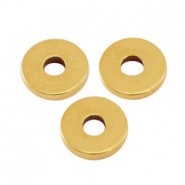 DQ metal disc bead 6x1mm Antique bronze